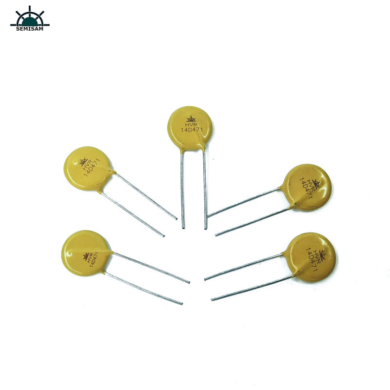China Elektronikkomponenten, gelb MOV 14mm 14D471 470V Varistor Zov Indigial Varistor