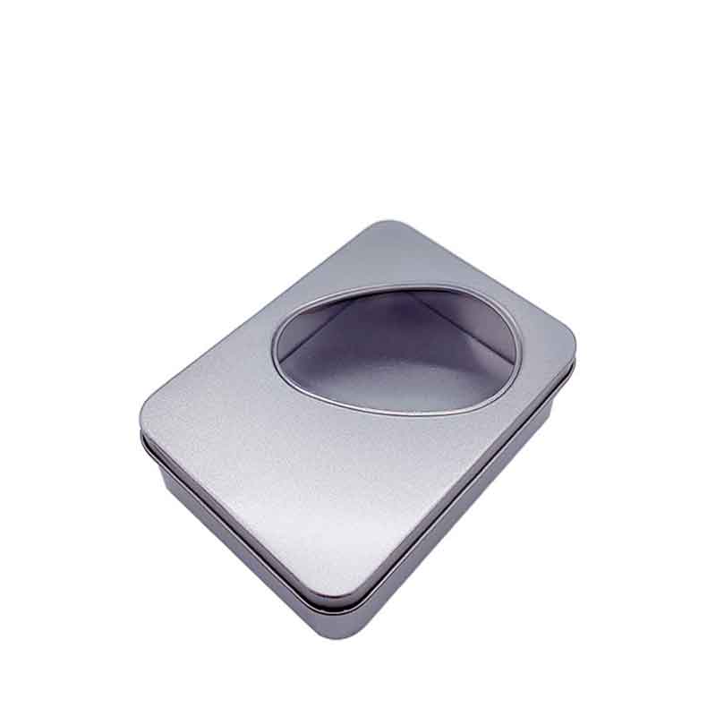 SOAP-Speicher-Metallboxfenster-Geschenk-Blechbox 125 * 90 * 48mm