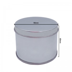 Die Fabrik verkauft die zylindrische obere Abdeckung Zinn kann Kuchenkästen Shaving SOAP TIN CAN (90mm * 60mm)