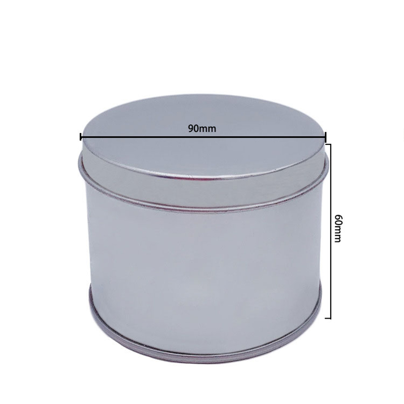 Die Fabrik verkauft die zylindrische obere Abdeckung Zinn kann Kuchenkästen Shaving SOAP TIN CAN (90mm * 60mm)