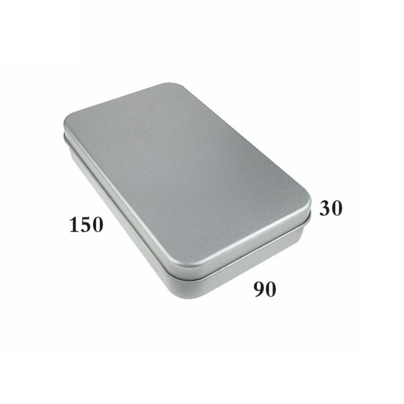 Frosted Metallverpackungskasten Rechteckige kosmetische Bürste Blechblech 150 * 90 * 30mm