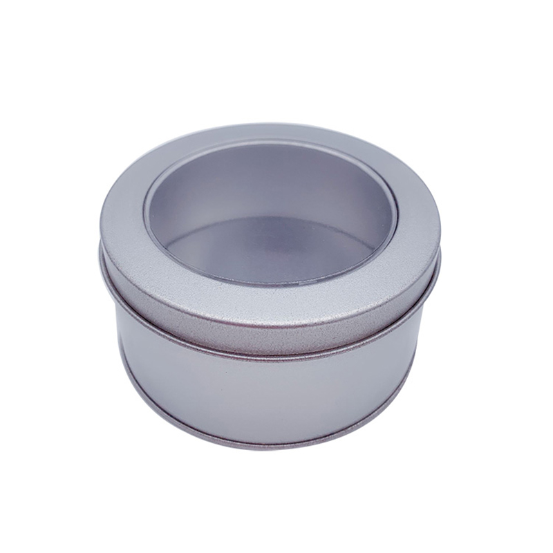 Fabrik Direct Sale Silber Runde Metall Zinnbehälter mit Deckel Kaffee Blechdosen Großhandel (90mm * 40mm)