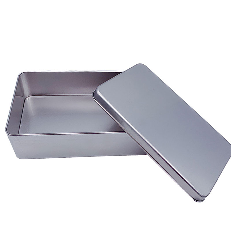 Lebensmittelqualität Metallverpackungsbox Schnee knusperige Weißblechkiste 180 * 110 * 55mm