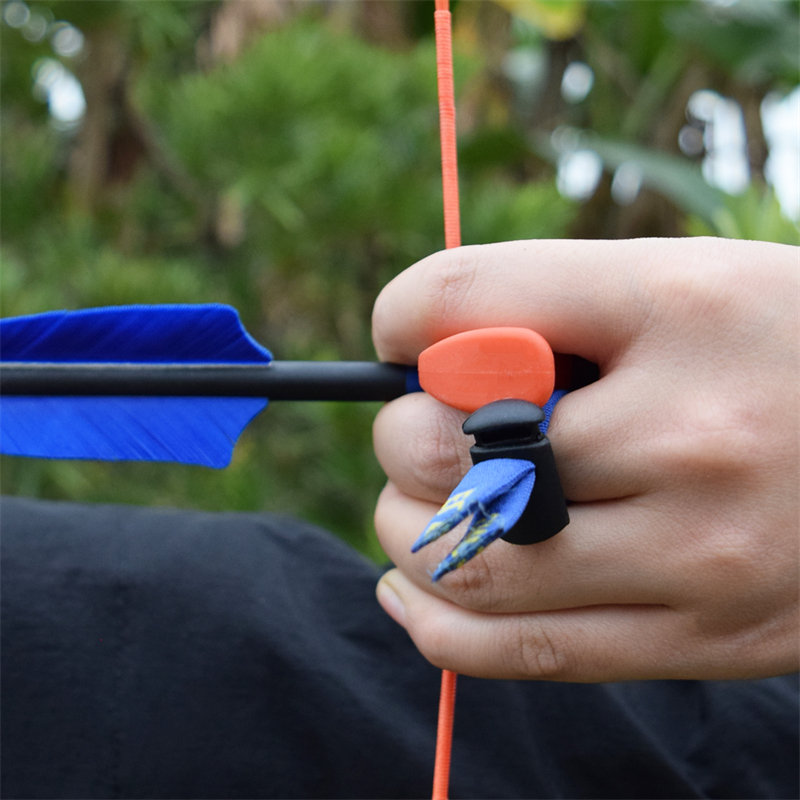 Elong Outdoor 42ft07 s Größe LH Bogenschießen Finger Tab Finger Handschuh Protector für Recurve Bow Outdoor Sport Zielschießen