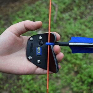 Elong Outdoor 42ft07 s Größe LH Bogenschießen Finger Tab Finger Handschuh Protector für Recurve Bow Outdoor Sport Zielschießen