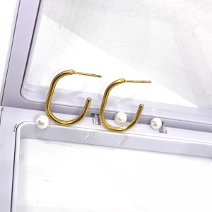 Edelstahl-Vakuumgold-Beschichtung 18k/14K-Ohrring-Reifen