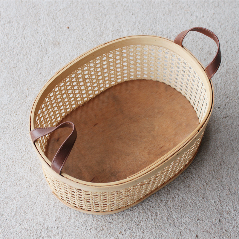 Lattice Rattan Lagerkorb