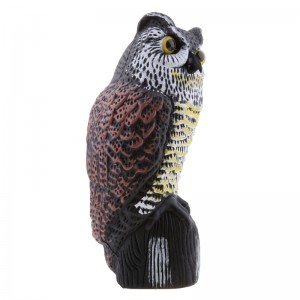 36cm Plastic Garten Ornament Eule Yard Scanker Realistic Locky Garten Dekor