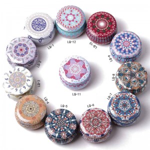 Kerzengefasste mattierte Metall Can Candy Packaging Zinn 77 * 50mm