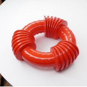 Furjoyz extremer interaktiver Gummihund, der Spielzeug kaut