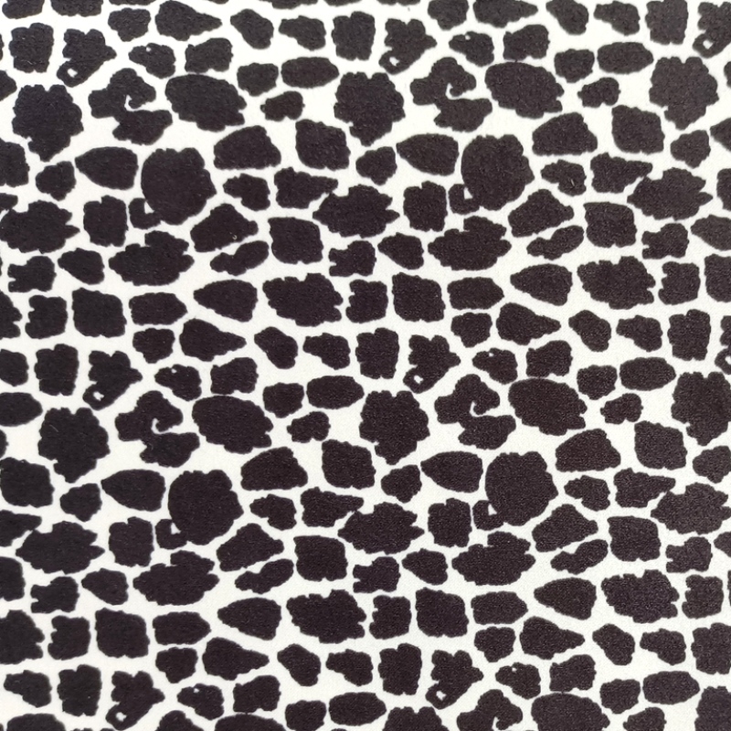 Recyceln Sie Polyester-Leopard-Druck