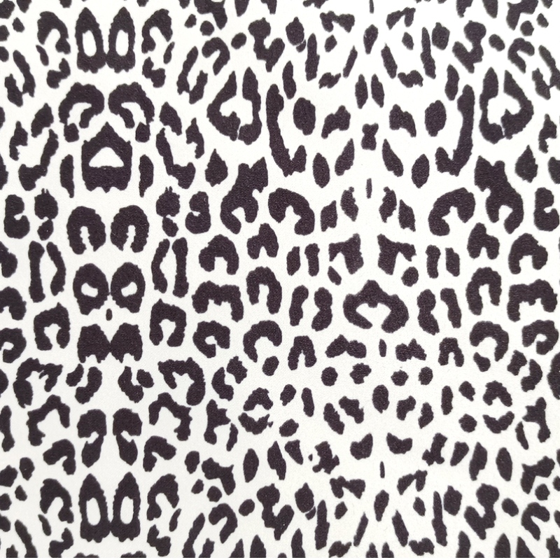 Recyceln Sie Polyester-Leopard-Druck