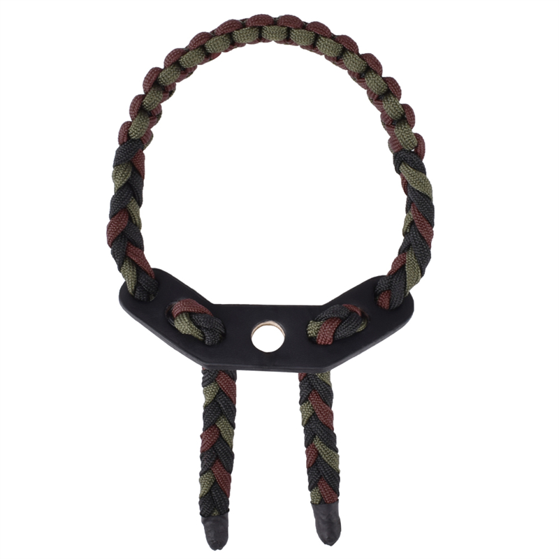 Elong Outdoor 470020 Handgelenkschling Schlinge dunkelgrün Farbe Leder Metall Gretet für Bogenschießenverbindung Bugschießen