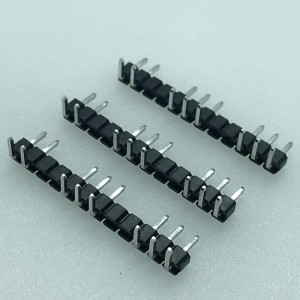 2.54mm Pitch 12p 90 ° rechtwinklig Pin-Header leerer 4P-Pin-Anschluss