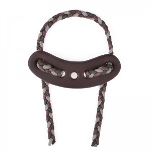 Elong Outdoor 470011 Handgelenkschlinger Leder Metall Gretet graue Farbe für Bogenschießenverbindung Bugschießen