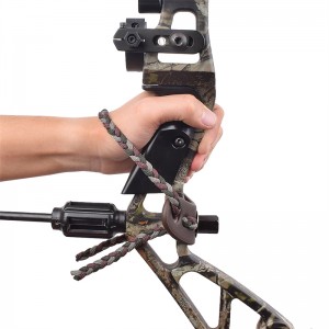 Elong Outdoor 470011 Handgelenkschlinger Leder Metall Gretet graue Farbe für Bogenschießenverbindung Bugschießen