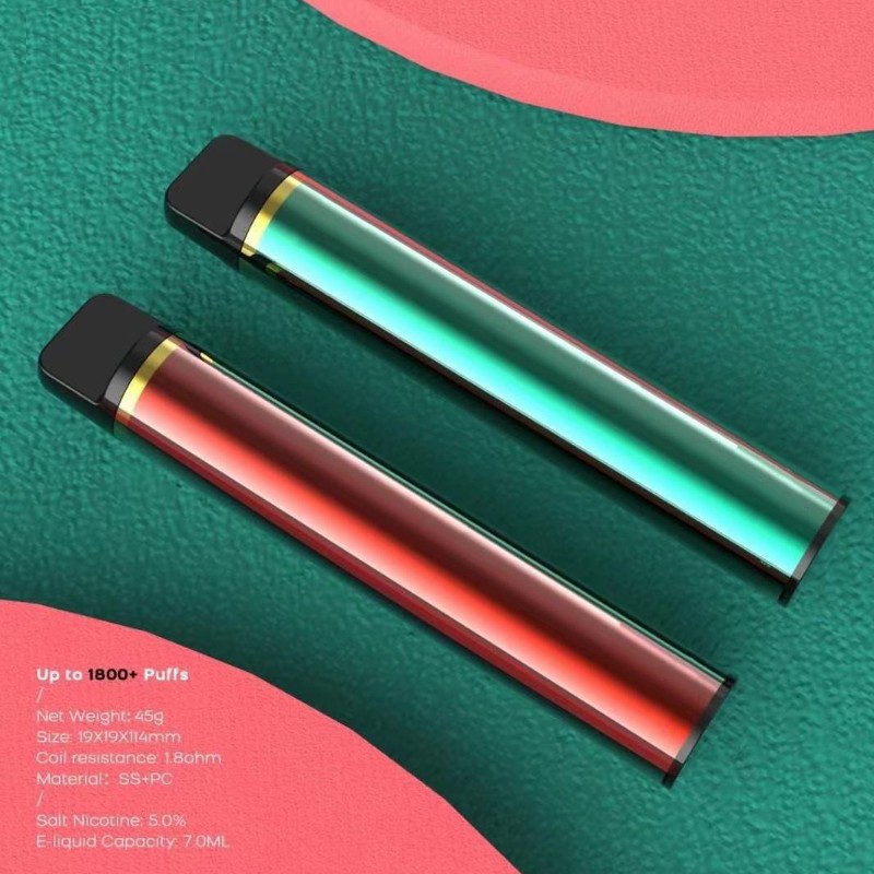 XXL-Einweg-Pod-Gerät Zigaretten 1800 Puffs Vorgefüllter Vape-Stift 7ML-Kassetten 950mAh E-Zigaretten