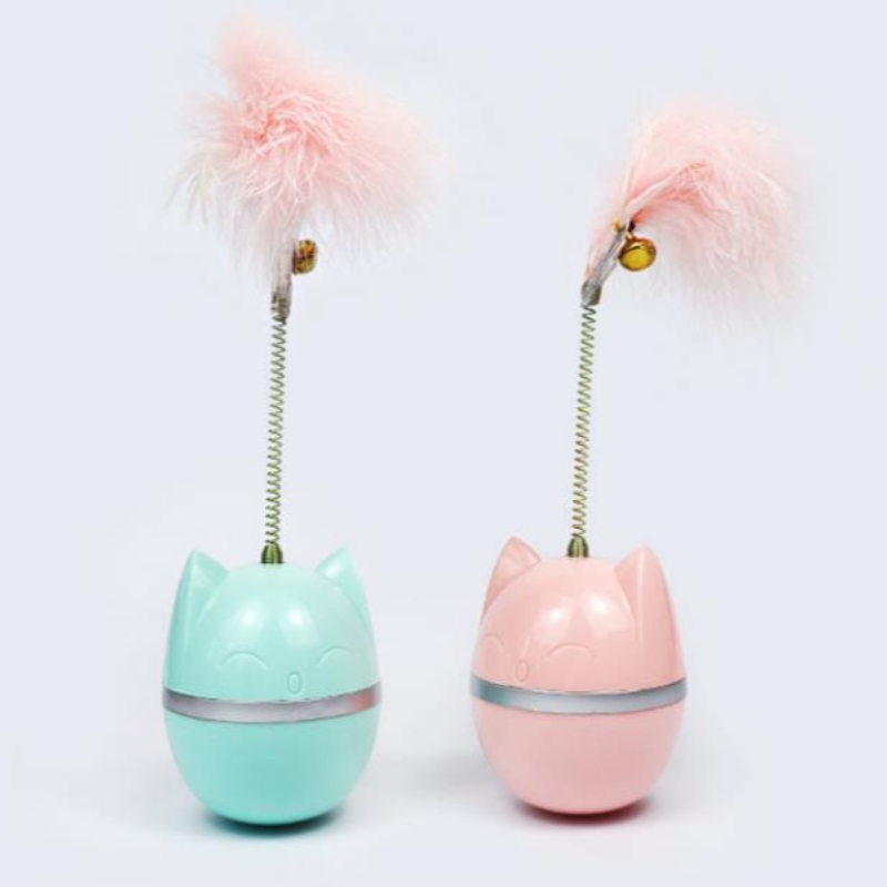 Dieneue Haustierkatze-Spielzeug-Tumbler-Neckenkatze-Ball-bissbeständigernecken katze-stick-Feder-selbstheilendes antibohrender Artefakthersteller