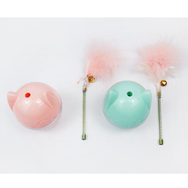 Dieneue Haustierkatze-Spielzeug-Tumbler-Neckenkatze-Ball-bissbeständigernecken katze-stick-Feder-selbstheilendes antibohrender Artefakthersteller