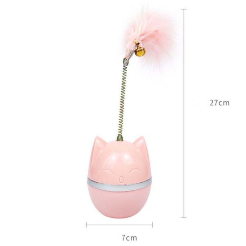 Dieneue Haustierkatze-Spielzeug-Tumbler-Neckenkatze-Ball-bissbeständigernecken katze-stick-Feder-selbstheilendes antibohrender Artefakthersteller