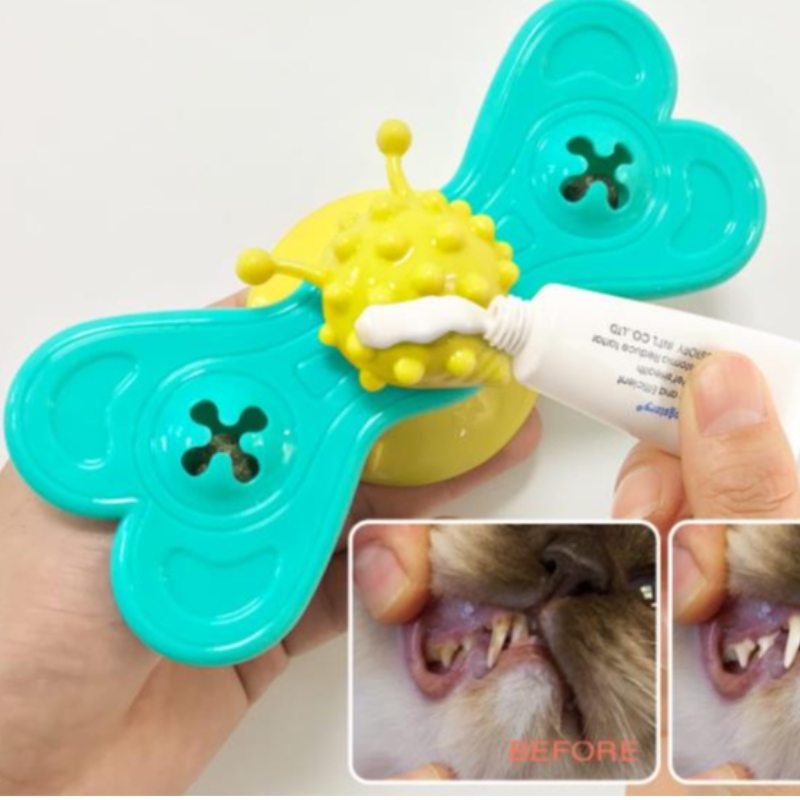 Katze Windmühle Spielzeug lustige Massage drehbare Katze Spielzeug mit Katzenminzzähne Zähne putzen Pet Products
