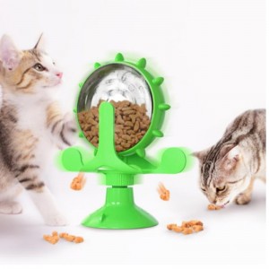 Pet Supplies Plattenspieler Katze Interaktives Spielzeug Slow Feeder Food Leckage Trainer Lustige Katze Spielzeug