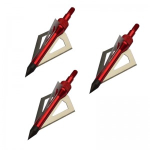 Nika Bogenschießen 15B005 100/125 Getreide Edelstahl Broadhead für Bogenschießen Bogenjagden 3 Klingen Broadhead