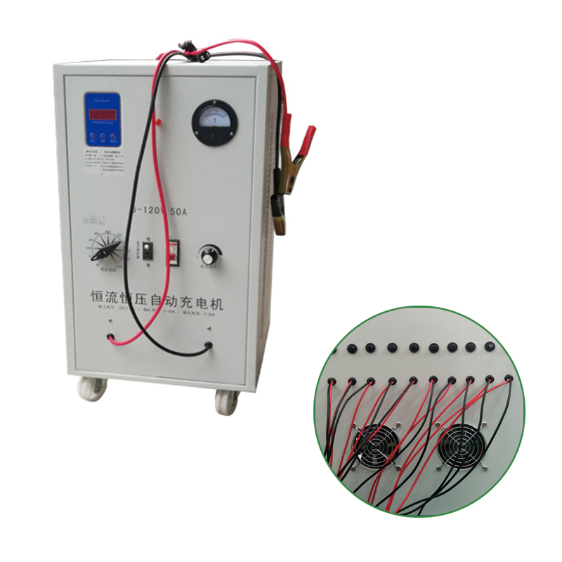 Hochstromoptimiertes intelligentes Batterieladegerät, 6V12V24V36V48V60V72V96V120V 50 AMP-Konstantstrom-Konstantspannungs-Batterieladegerät, für Auto-Reparaturgeschäft