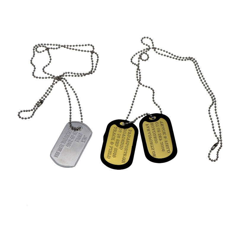 Fabrikgroßhandel kundenspezifische metall militärische hund Tag dauerhaftniedliche eloxierte aluminium leere dog Tags