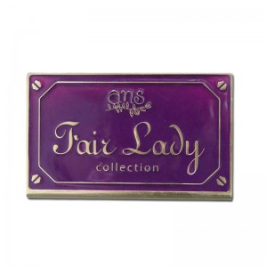 Hohe Qualität Benutzerdefinierte Marke Mode Matte Finish Metall Name Label Silk Printing Aluminium Business Visitenkarte für eigene Logo