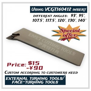 EMET-Schneidwerkzeuge, externe Drehwerkzeuge, Gesichtsdrehwerkzeuge, Stahldrehwerkzeuge, SVJCR2525M16, SVJC/SVJP, SVQC/SVQP, SVHC/SVHP, SVLC/SVLP, SVVC/SVVP, SVXC/SVXP, SVZC/SVZP, VCGT16, VCGT22 , Vppt22.