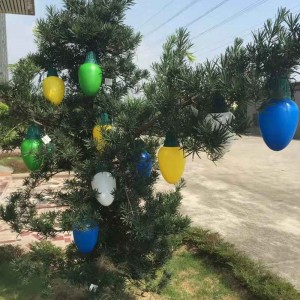 Weihnachtsfeier LED 5 Lichter Set Dekoration Weihnachtsfeiertag großes Licht