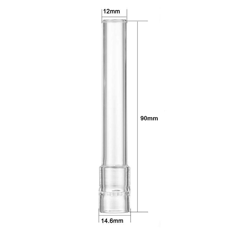 90mm Ersatzglas-Aroma-Rohrstamm gerade