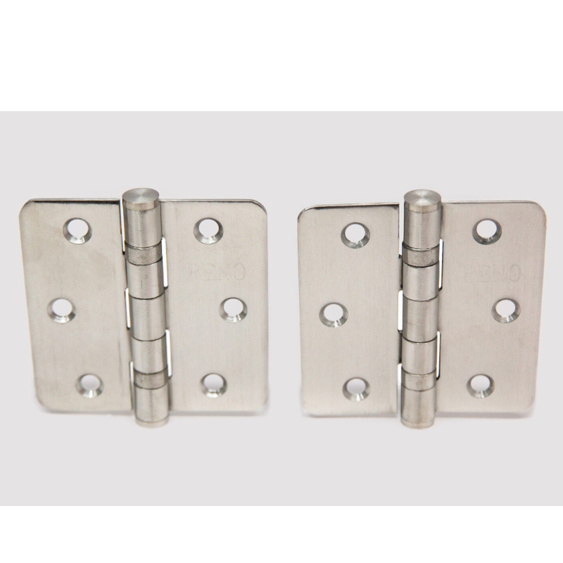 HN004 (2 Packung) 3,5 Zoll x 3,5 Zoll Scharniere abgerundet 1/4 Zoll Raidus Standard -Wohnzimmerscharnier