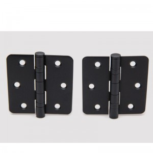 HN004 (2 Packung) 3,5 Zoll x 3,5 Zoll Scharniere abgerundet 1/4 Zoll Raidus Standard -Wohnzimmerscharnier