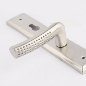 6003 Long Plate Door Griff Edelstahlhebel Set, moderne zeitgenössische Einstichschloss