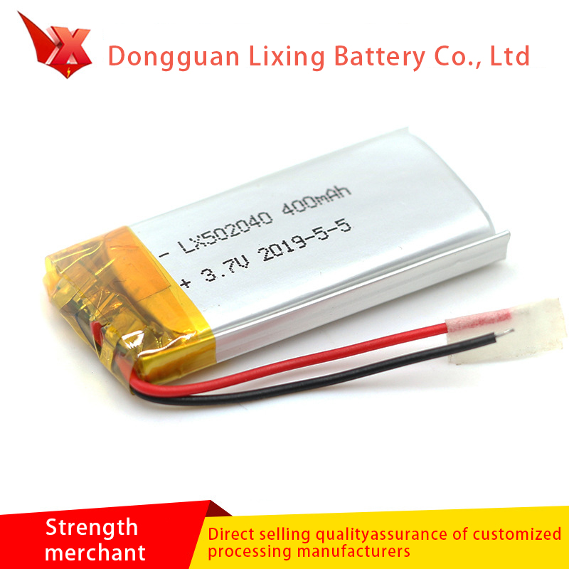 Große Lieferung von Lithiumbatterien 502040 3.7V Erwachsene Lieferungen Batterie Walkman Backup Power 400mAh