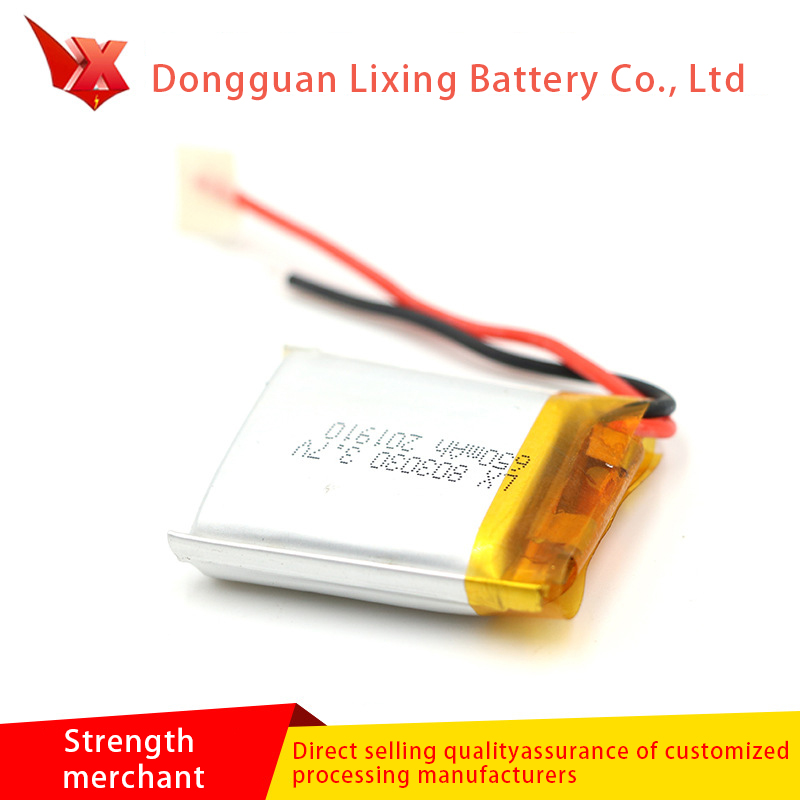 Der Hersteller liefert 803030-650MAH 3.7V ultradünne Lithiumbatterie, spezielle Batterie für Walkman- und Erwachsenenprodukte