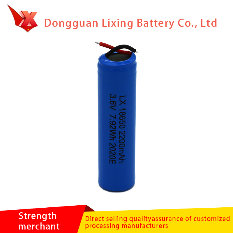 Fabrikverkäufe 18650 Lithium 2200mAh Elektrische Fahrzeugbatterie 3.7V-Ladungszelle Solar-Batterie hat UN38-Zertifizierung
