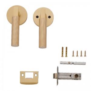 R7132 moderne runde Form knurrte Türgriff, Hochleistungs -Türhebel -Set