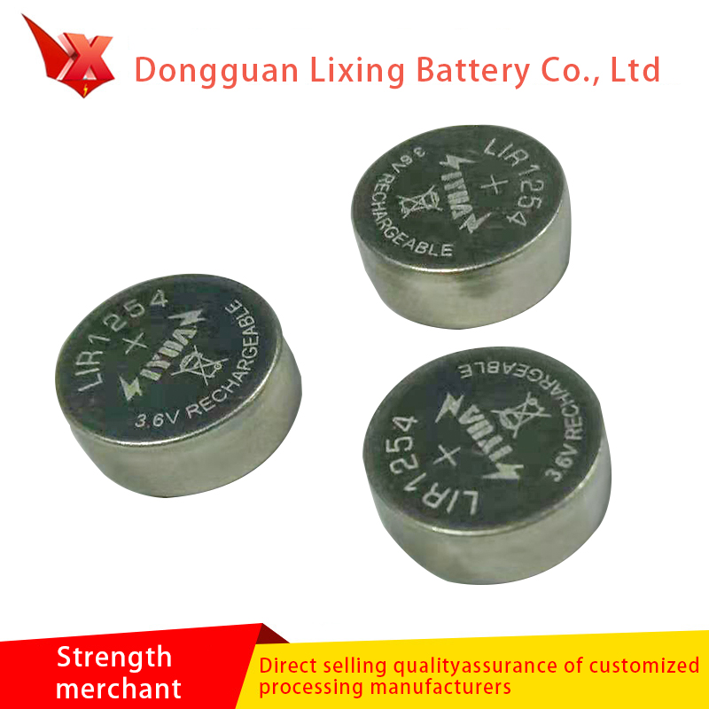 Hersteller Customized Bluetooth LIR1254 Batterie Batterie Hohe Kapazität Polymer Lithiumbatterie Wiederaufladbare Batterie