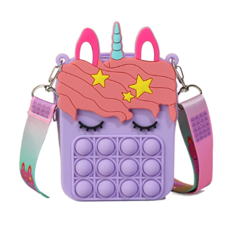 Pop-Geldbörse Geburtstagsgeschenk für Kinder, Zappeln Sie Geldbörse spielzeug Blase lindern Stress Handtaschen