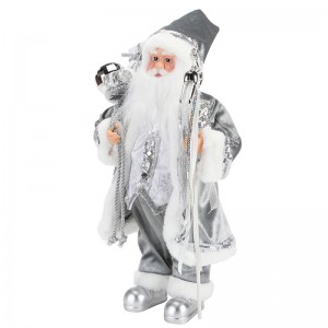 45 ~ 62cm Weihnachten stehend Santa Claus Ornament Dekoration Figur Collection Stoff Urlaub Festival Weihnachten Plüschgegenstand