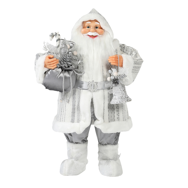 30 ~ 110 cm Weihnachten stehend Santa Claus Ornament Deluxe Dekoration Festival Holiday Figur Collection Traditionelle Weihnachten