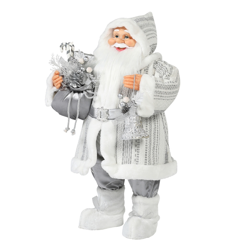 30 ~ 110 cm Weihnachten stehend Santa Claus Ornament Deluxe Dekoration Festival Holiday Figur Collection Traditionelle Weihnachten