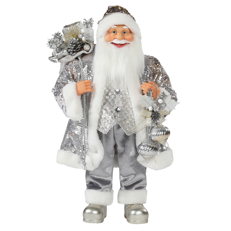 30 ~ 110cm Weihnachten stehend Santa Claus Ornament Dekoration Festival Holiday Figur Collection Traditionelle Weihnachten
