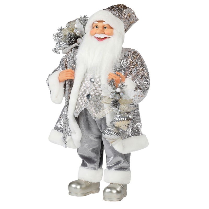 30 ~ 110cm Weihnachten stehend Santa Claus Ornament Dekoration Festival Holiday Figur Collection Traditionelle Weihnachten