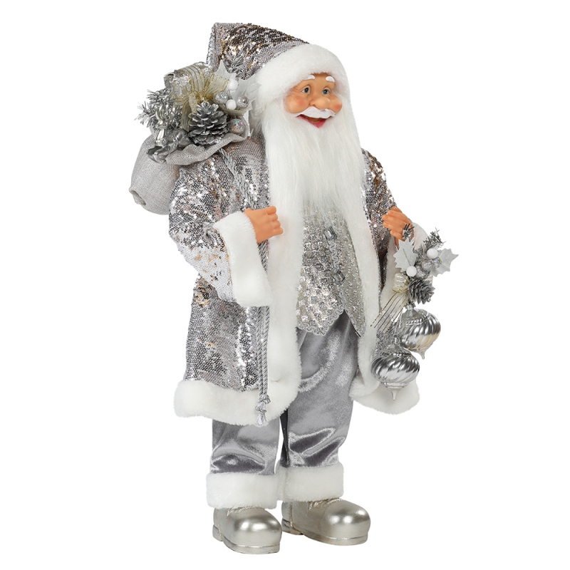 30 ~ 110cm Weihnachten stehend Santa Claus Ornament Dekoration Festival Holiday Figur Collection Traditionelle Weihnachten