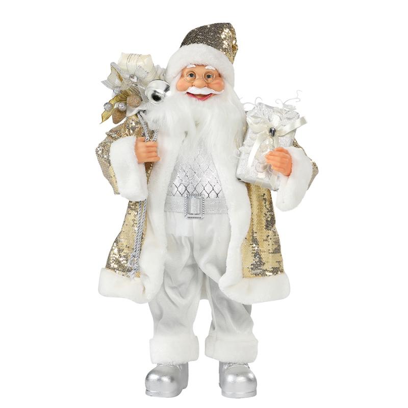 30 ~ 110cm Weihnachten Santa Claus Ornament Deluxe Dekoration Festival Holiday Figur Collection Traditionelle Weihnachten