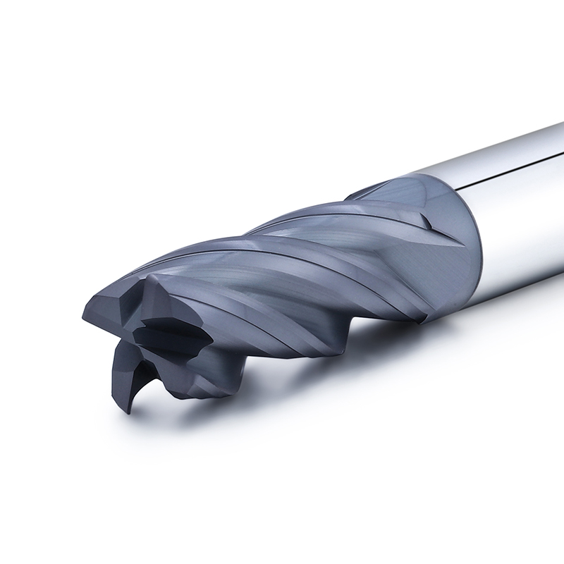 Wolframkarbid CNC-Werkzeuge 4 Flachflötenfräser 45 Grad-Endmühle für Kohlenstoffstahl